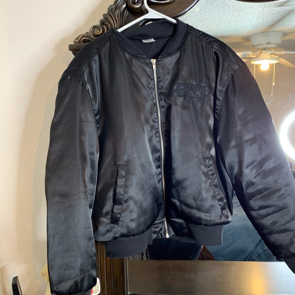 PINK VICTORIA SECRET BOMBER JACKET